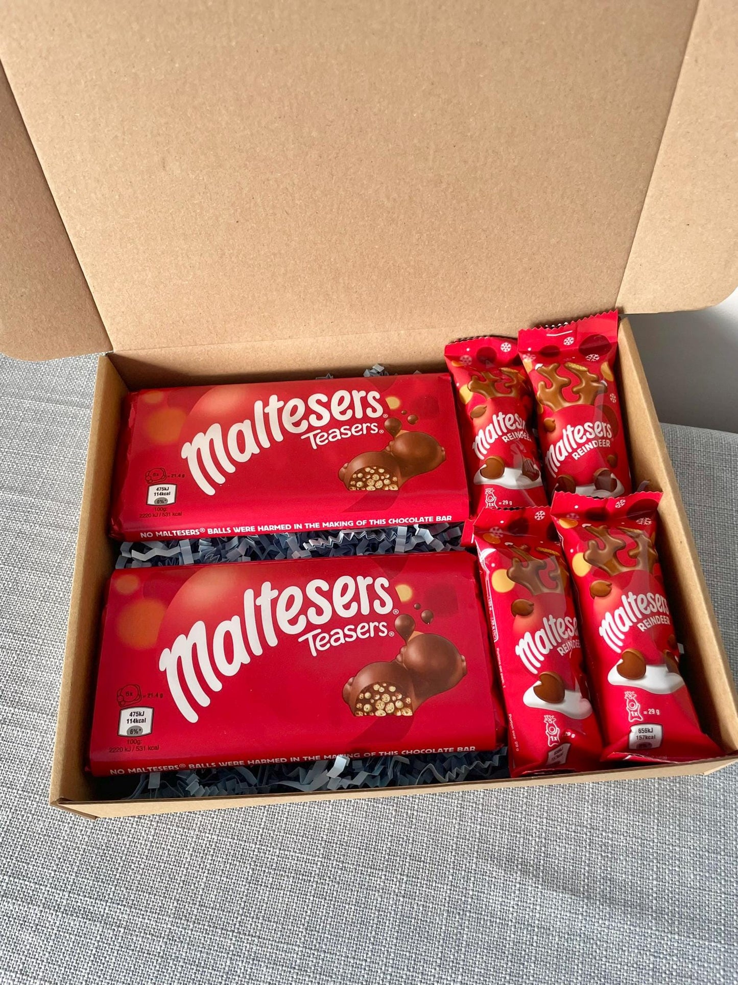Maltesers Christmas Gift Box | Chocolate Reindeer & Teasers Bars | Festive Chocolate Treat | Christmas Hamper | Stocking Filler