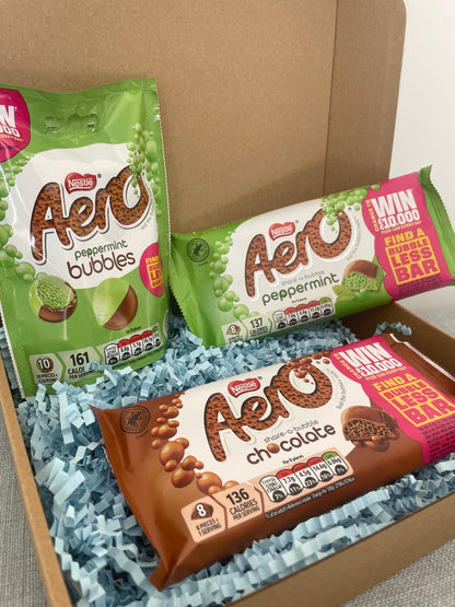 Aero Chocolate Gift Box: Assorted Milk & Mint Bubble Bars