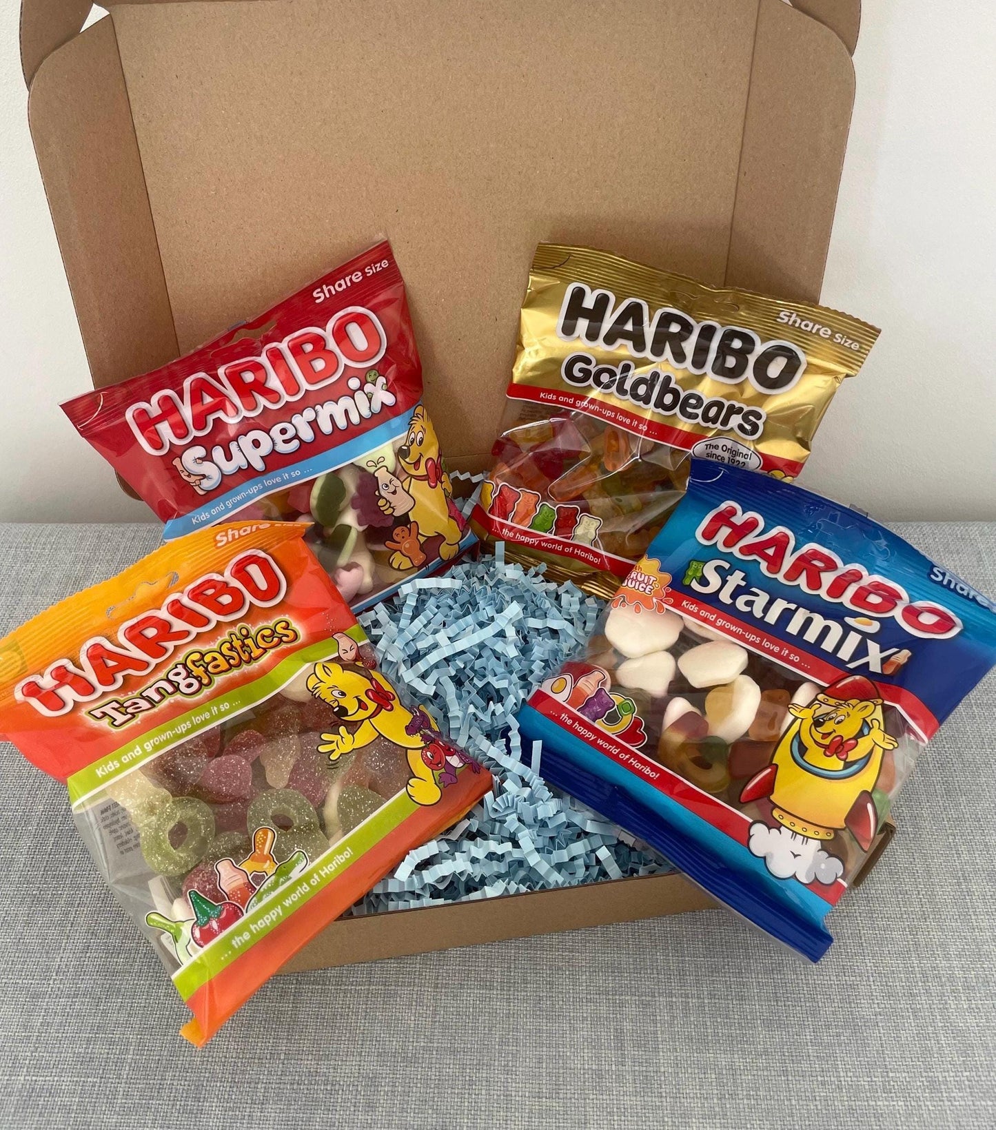 Haribo Candy Selection Gift Box: Starmix, Tangfastics, Goldbears, Supermix