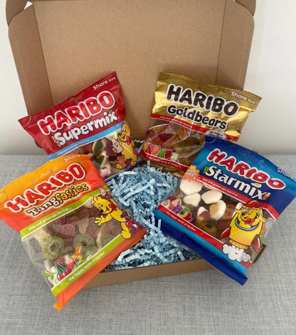 Haribo Candy Selection Gift Box: Starmix, Tangfastics, Goldbears, Supermix