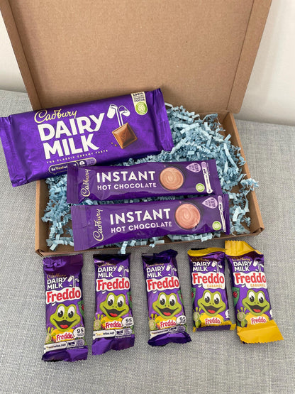Dairy Milk Chocolate Letterbox Gift: Freddo & Hot Chocolate Box
