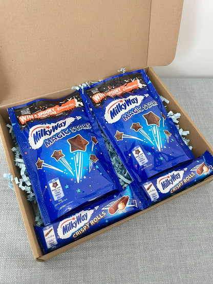 Milky Way Chocolate Gift Box | Crispy Rolls & Magic Stars | Christmas Presents | Chocolate Gifts | Treats Box