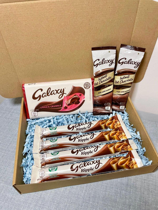 Galaxy Cookie Crumble, Milk Chocolate Gift Box: Ripple, Smooth Milk & Hot Chocolate