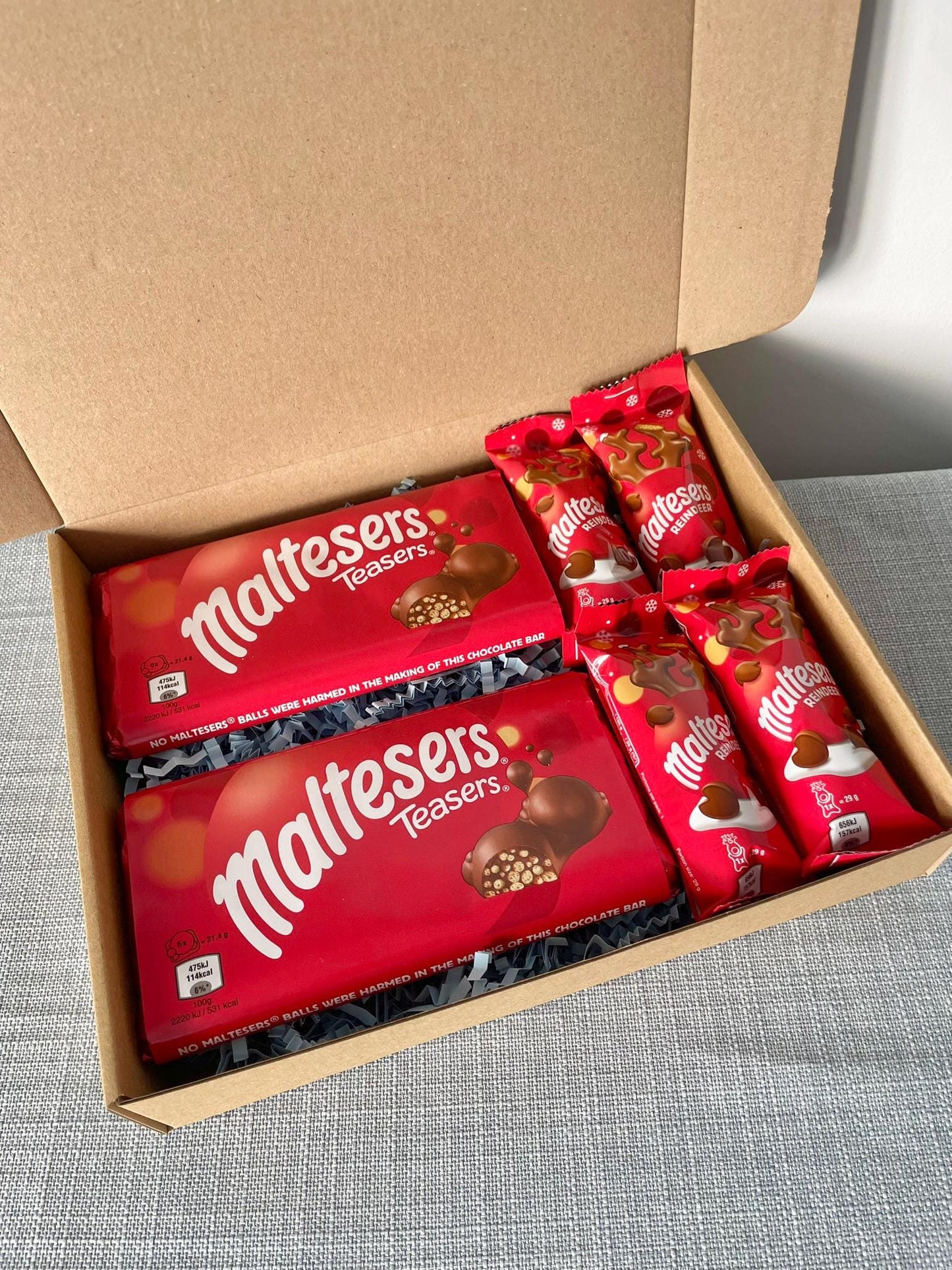 Maltesers Christmas Gift Box | Chocolate Reindeer & Teasers Bars | Festive Chocolate Treat | Christmas Hamper | Stocking Filler