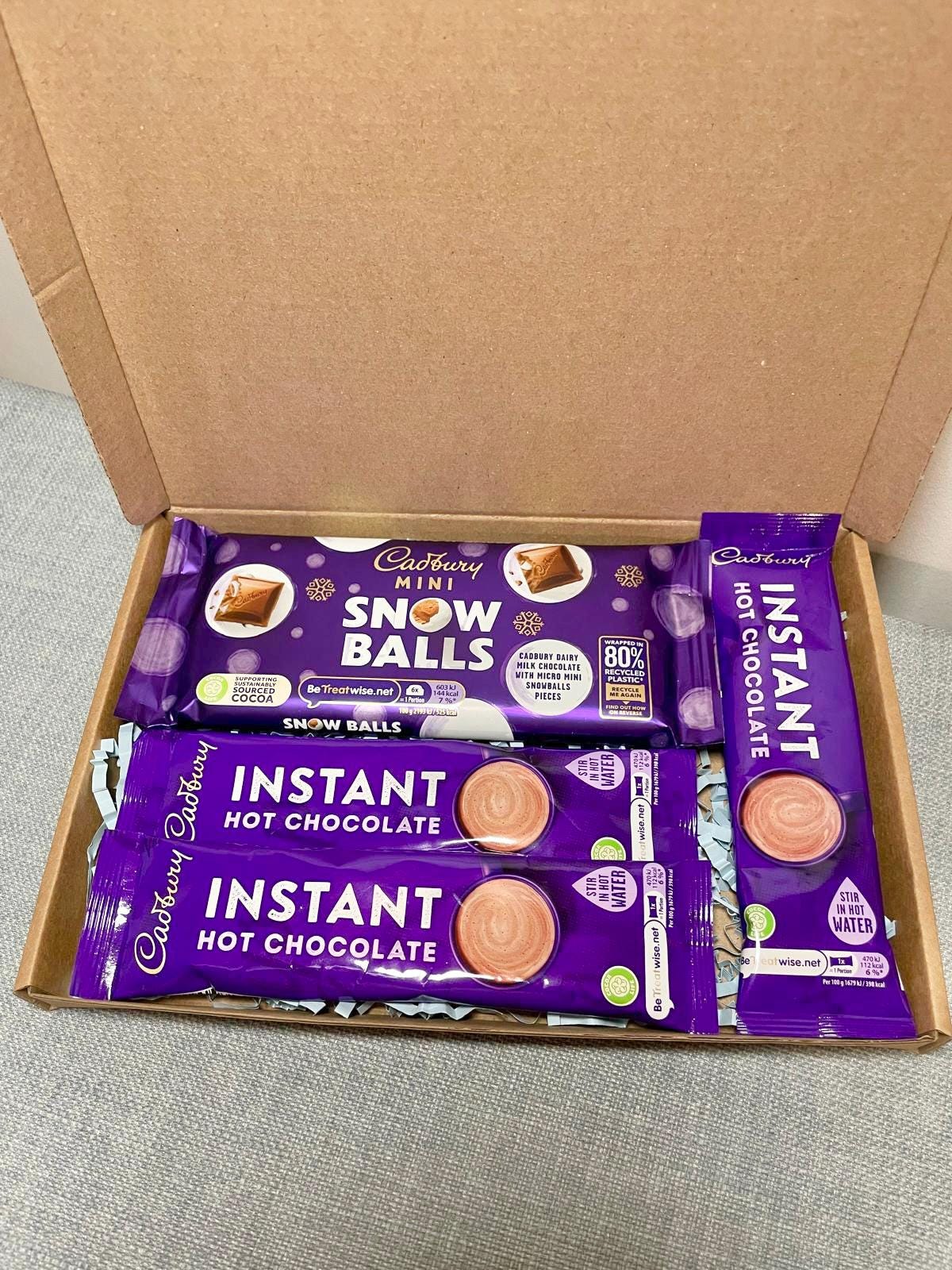 Cadbury Snow Balls & Hot Chocolate Gift Box | Christmas Chocolate Gift | Winter Warmer | Stocking Filler | Secret Santa Gift
