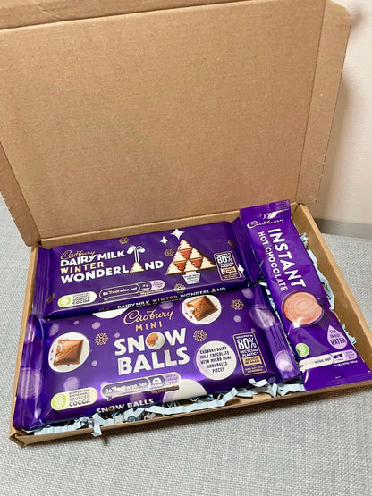 Cadbury Christmas Chocolate Duo Gift Box | Winter Wonderland & Snow Balls Bars | Festive Chocolate Gift | Secret Santa | Holiday Treat Box
