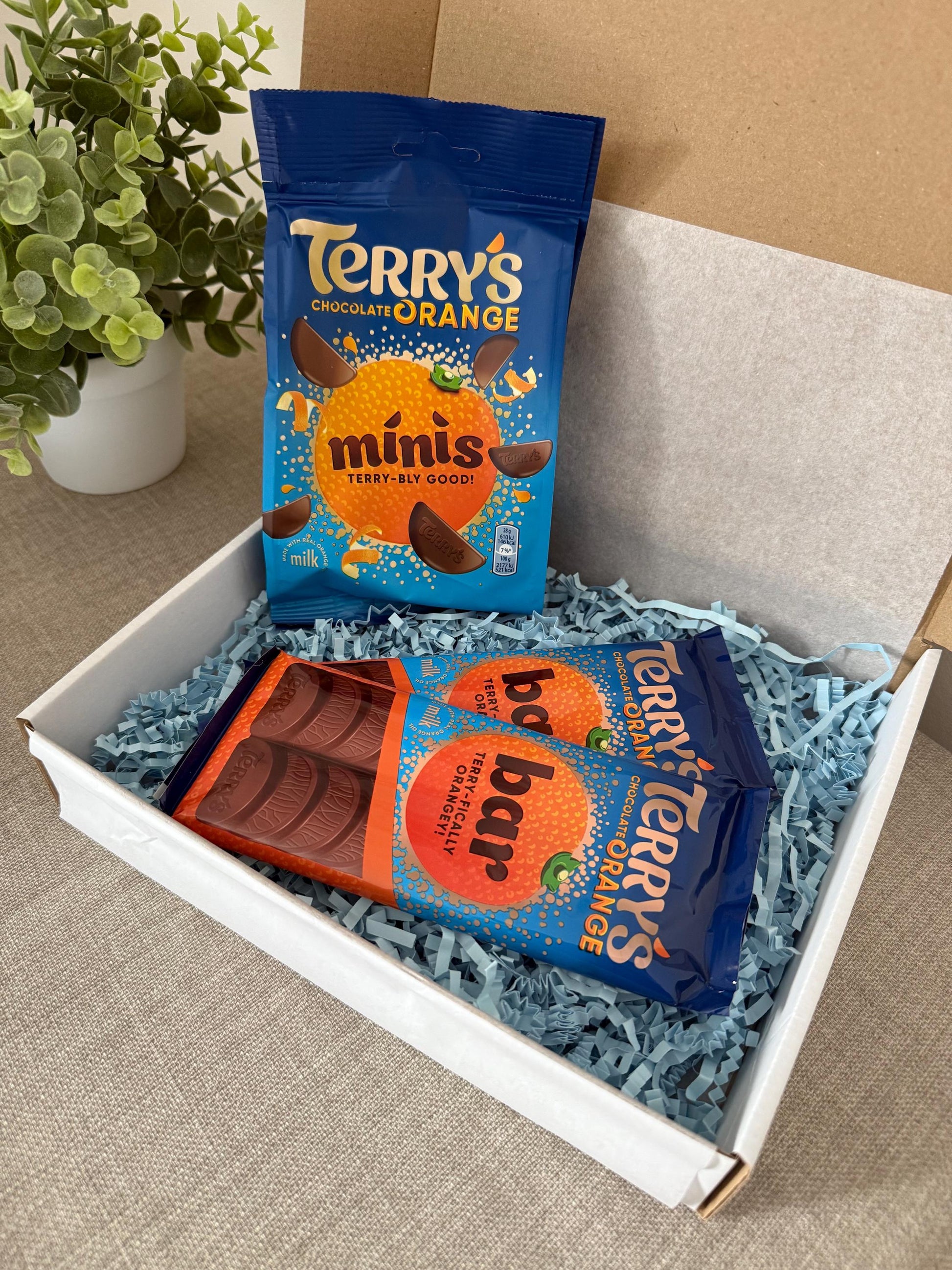 Terry’s Chocolate Orange Gift Box UK | Postal Chocolate Gift with Personalised Card | Birthday Thank You Gift - Giftley