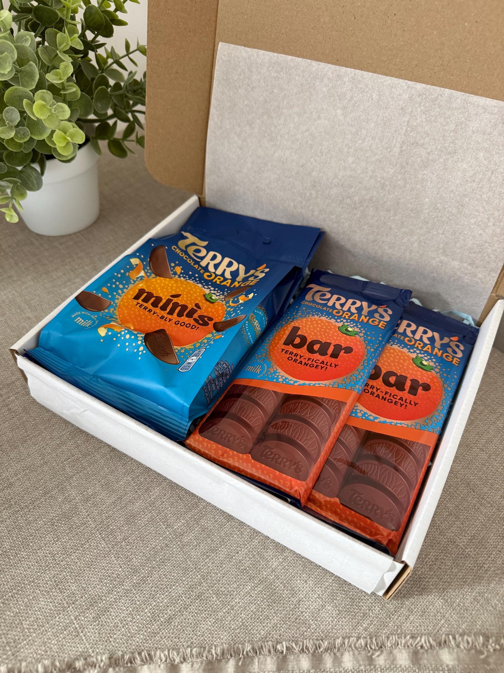 Terry’s Chocolate Orange Gift Box UK | Postal Chocolate Gift with Personalised Card | Birthday Thank You Gift - Giftley