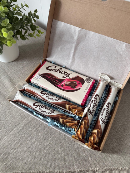 Galaxy Cookie Crumble & Ripple Letterbox Gift Box UK | Postal Chocolate Gift with Personalised Card | Birthday Thank You Gift - Giftley